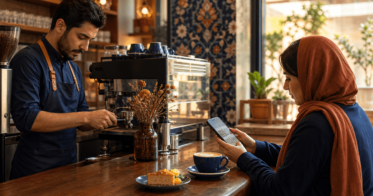 منو دیجیتال برای کافیشاپ و قهوهفروشی