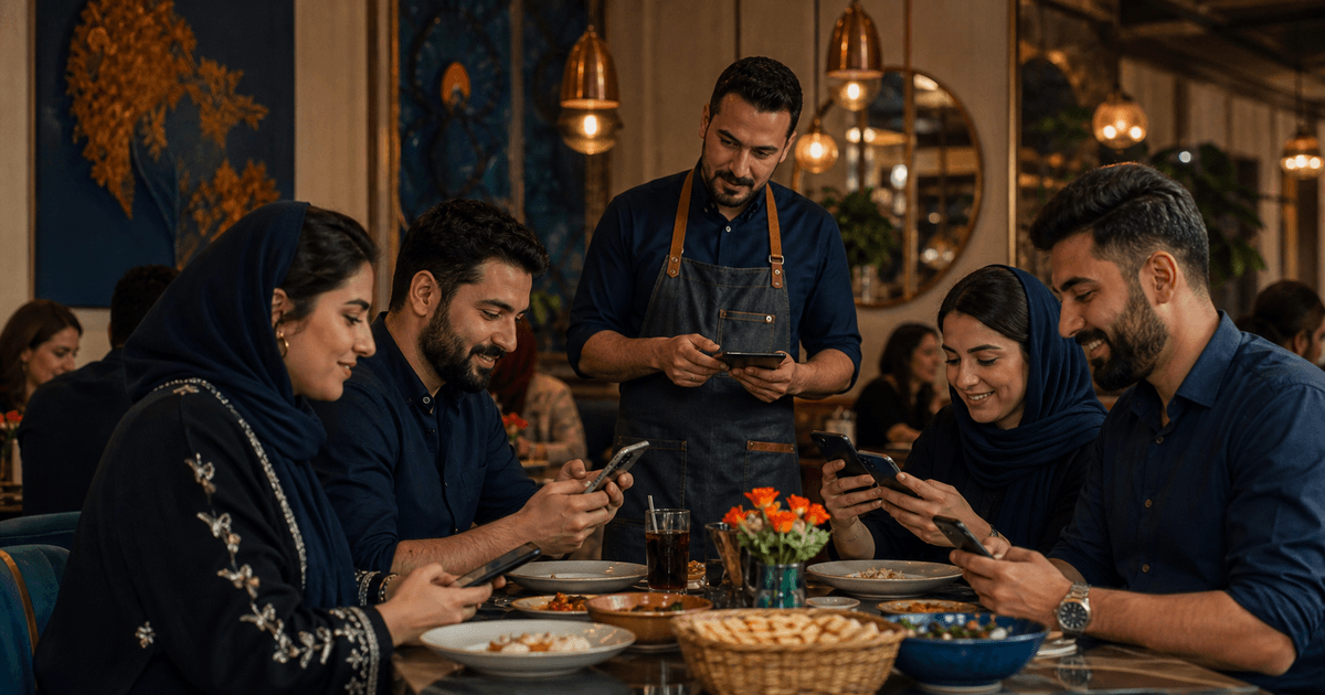 منو دیجیتال برای رستوران