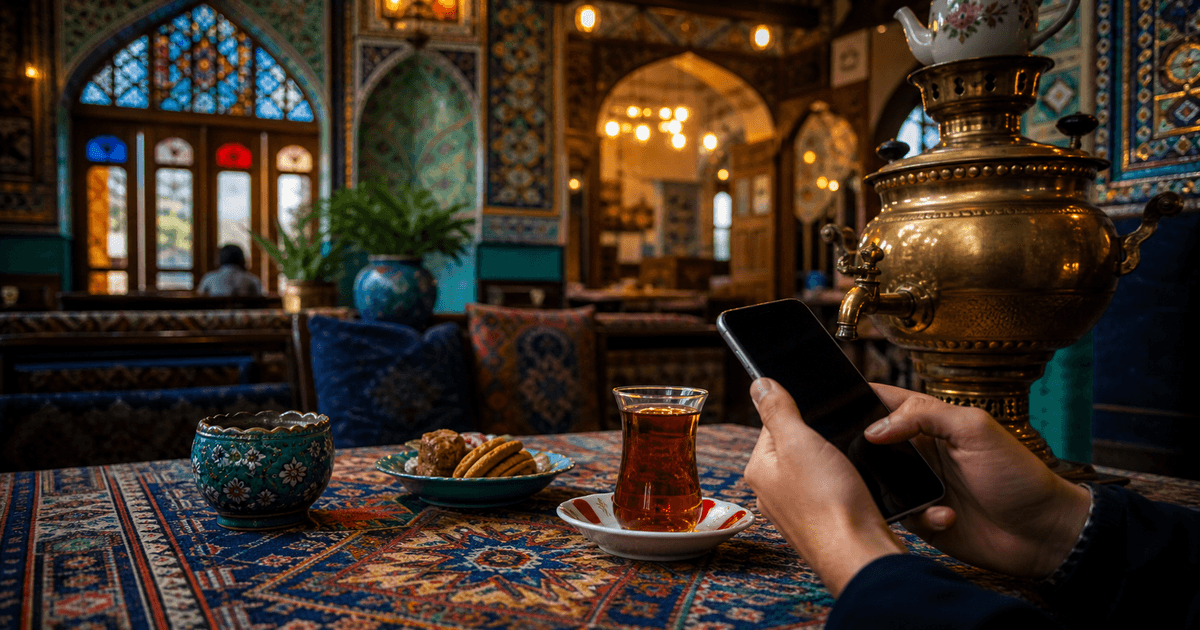منو دیجیتال برای سفرهخانه و کافه سنتی